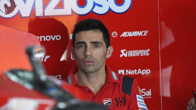 KUALA LUMPUR, MALAYSIA - FEBRUARY 08: Michele Pirro of Italy and Ducati Team looks on in box during the MotoGP Pre-Season Tests at Sepang Circuit on February 08, 2020 in Kuala Lumpur, Malaysia. (Photo by Mirco Lazzari gp/Getty Images)