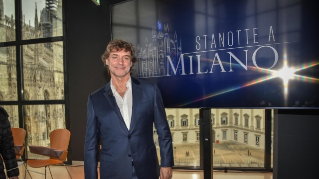 Alberto Angela alla presentazione RAI di Stanotte a Milano al Museo del Novecento, Milano 20 Dicembre 2022ANSA/MATTEO CORNER