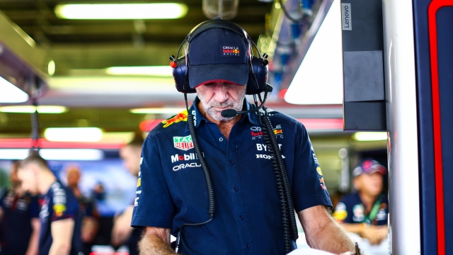 MEXICO CITY, MEXICO - OCTOBER 28: Adrian Newey, the Chief Technical Officer of Red Bull Racing looks on in the garage during qualifying ahead of the F1 Grand Prix of Mexico at Autodromo Hermanos Rodriguez on October 28, 2023 in Mexico City, Mexico. (Photo by Mark Thompson/Getty Images)