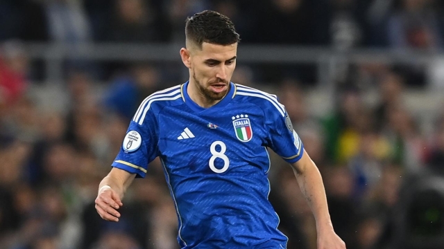 ROME, ITALY - NOVEMBER 17:  Jorginho of Italy in action during the UEFA EURO 2024 European qualifier match between Italy and North Macedonia at Stadio Olimpico on November 17, 2023 in Rome, Italy. (Photo by Claudio Villa/Getty Images)