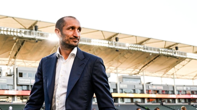 CARSON, CALIFORNIA - JULY 27: Giorgio Chiellini during the Pre-Season Friendly match between Juventus and AC Milan at Dignity Health Sports Park on July 27, 2023 in Carson, California. (Photo by Daniele Badolato - Juventus FC/Juventus FC via Getty Images)