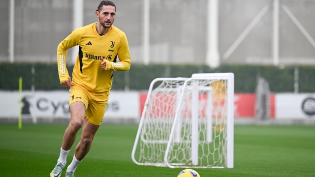 TURIN, ITALY - JANUARY 18: Adrien Rabiot of Juventus during a training session at JTC on January 18, 2024 in Turin, Italy. (Photo by Daniele Badolato - Juventus FC/Juventus FC via Getty Images)