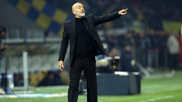 FROSINONE, ITALY - FEBRUARY 03: Stefano Pioli AC Milan head coach during the Serie A TIM match between Frosinone Calcio and AC Milan at Stadio Benito Stirpe on February 03, 2024 in Frosinone, Italy. (Photo by Getty Images/Getty Images )