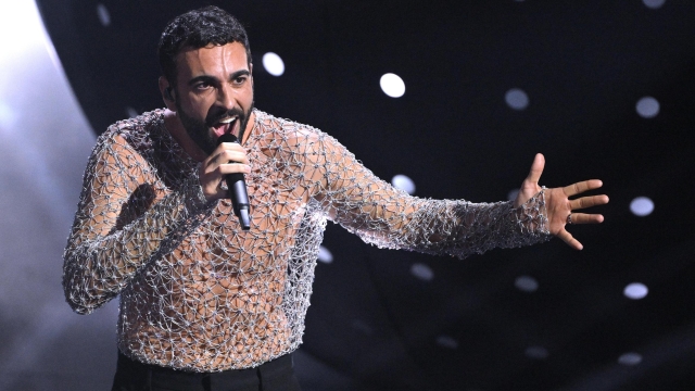 Sanremo Festival co-host and Italian singer Marco Mengoni perform on stage at the Ariston theatre during the 74th Sanremo Italian Song Festival, in Sanremo, Italy, 06 February 2024. The music festival will run from 06 to 10 February 2024.  ANSA/ETTORE FERRARI