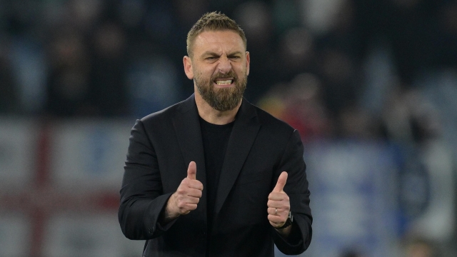 Daniele De Rossi (head coach AS Roma) during the UEFA Europe League soccer match between first leg of the round of 16 between Roma and Brighton FC at the Rome's Olympic stadium, Italy - Thursday, March 7, 2024 - Sport  Soccer ( Photo by Alfredo Falcone/LaPresse )