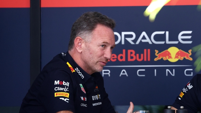 JEDDAH, SAUDI ARABIA - MARCH 07: Oracle Red Bull Racing Team Principal Christian Horner looks on in the Paddock prior to practice ahead of the F1 Grand Prix of Saudi Arabia at Jeddah Corniche Circuit on March 07, 2024 in Jeddah, Saudi Arabia. (Photo by Clive Rose/Getty Images)