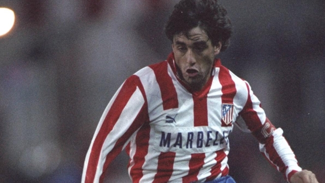 23 Oct 1991:  Paulo Futre of Atletico Madrid in action during a Spanish League match. \ Mandatory Credit: Shaun  Botterill/Allsport