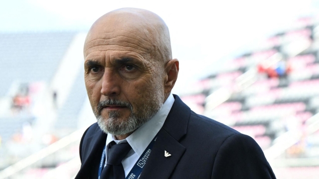 FORT LAUDERDALE, FLORIDA - MARCH 21: Head coach of Italy Luciano Spalletti arrives before the International Friendly match between Venezuela and Italy at Chase Stadium on March 21, 2024 in Fort Lauderdale, Florida.   Claudio Villa/Getty Images/AFP (Photo by CLAUDIO VILLA / GETTY IMAGES NORTH AMERICA / Getty Images via AFP)