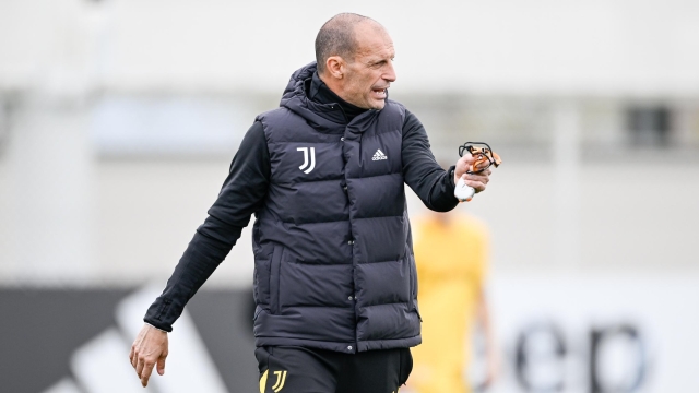 TURIN, ITALY - APRIL 4: Massimiliano Allegri of Juventus during a training session at JTC on April 4, 2024 in Turin, Italy. (Photo by Daniele Badolato - Juventus FC/Juventus FC via Getty Images)
