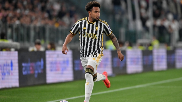 TURIN, ITALY - APRIL 07: Weston McKennie of Juventus runs with the ball during the Serie A TIM match between Juventus and ACF Fiorentina at Allianz Stadium on April 07, 2024 in Turin, Italy. (Photo by Chris Ricco - Juventus FC/Juventus FC via Getty Images)