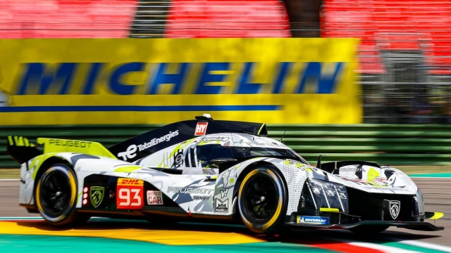 93 JENSEN Mikkel (dnk), MULLER Nico (swi), VERGNE Jean-Eric (fra), Peugeot TotalEnergies, Peugeot 9x8 #93, Hypercar, action during the 2024 6 Hours of Imola, 2nd round of the 2024 FIA World Endurance Championship, from April 18 to 21, 2024 on the Autodromo Internazionale Enzo e Dino Ferrari in Imola - Photo François Flamand / DPPI