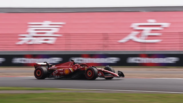 SHANGHAI, CHINA - APRIL 20: Charles Leclerc of Monaco driving the (16) Ferrari SF-24 on track during qualifying ahead of the F1 Grand Prix of China at Shanghai International Circuit on April 20, 2024 in Shanghai, China. (Photo by Lars Baron/Getty Images)