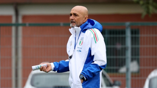 ROME, ITALY - MARCH 18: Head coach of Italy Luciano Spalletti attends a training session at Centro Sportivo Giulio Onesti on March 18, 2024 in Rome, Italy. (Photo by Giampiero Sposito/Getty Images)
