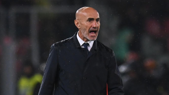BOLOGNA, ITALY - MAY 20: Paolo Montero, Interim Head Coach of Juventus, reacts during the Serie A TIM match between Bologna FC and Juventus at Stadio Renato Dall'Ara on May 20, 2024 in Bologna, Italy. (Photo by Alessandro Sabattini/Getty Images)