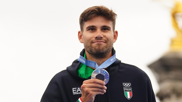 Filippo Ganna the men's cycling time trial event, at the 2024 Summer Olympics, Saturday, July 27, 2024, in Paris, France. (Photo Davide Spada/LaPresse)