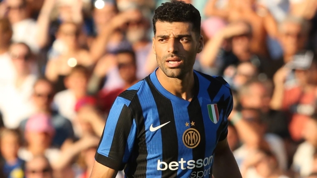 Mehdi Taremi (Inter)  during  friendly match preseason between Inter and Las Palmas at the Orogel Stadium - Dino Manuzzi in Cesena - italy  - Saturday July 27, 2024. Sport - Soccer (Photo by Gianni Santandrea/LaPresse) in the picture Taremi