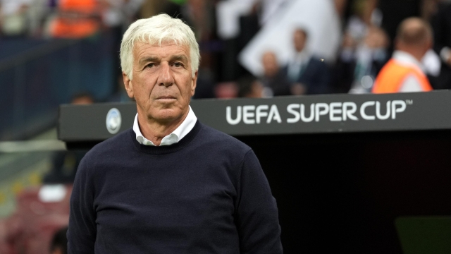 Atalanta's head coach Gian Piero Gasperini during the 2024 UEFA Super Cup match between Real Madrid and Atalanta - 2024 UEFA Super Cup at National Stadium - Sport, Soccer - Warsaw, Poland - Wednesday August 14, 2024 (Photo by Massimo Paolone/LaPresse)