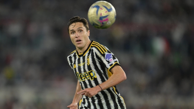 Juventus' Federico Chiesa during the Italian Cup final soccer match between Atalanta and Juventus at Rome's Olympic Stadium, Italy, Wednesday, May 15, 2024. (Alfredo Falcone/LaPresse)