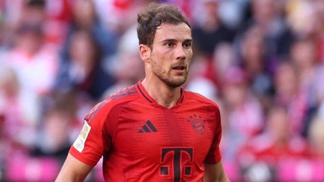 MUNICH, GERMANY - MAY 12: Leon Goretzka of FC Bayern München looks on during the Bundesliga match between FC Bayern München and VfL Wolfsburg at Allianz Arena on May 12, 2024 in Munich, Germany. (Photo by Alexander Hassenstein/Getty Images)