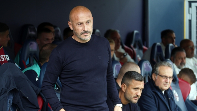 Bologna's head coach Vincenzo Italiano during the Italian Enilive Serie A soccer match between Bologna f.c. and Parma Calcio at the Dall’Ara Stadium, Bologna, northern Italy, Sunday, October 06, 2024. Sport - Soccer - (Photo Michele Nucci - LaPresse)