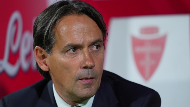 Inter Milan?s head coach Simone Inzaghi during the Serie A soccer match between Monza and Inter at the U-Power Stadium in Milan, north Italy - Sunday , September 15 2024. Sport - Soccer . (Photo by Spada/LaPresse)