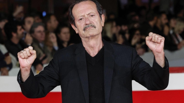 Italian actor Rocco Papaleo arrives on the red carpet for the screening of the film 100 di questi anni at the 19th annual Rome International Film Fest in Rome, Italy, 20 October 2024. ANSA/GIUSEPPE LAMI