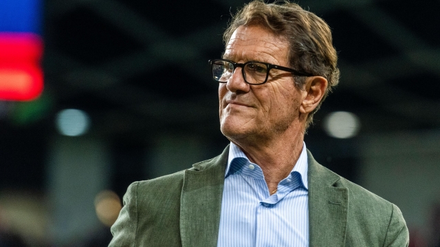 LJUBLJANA, SLOVENIA - SEPTEMBER 15: Fabio Capello of Italy managing the Red Team during a charity match for the Slovenian flood victims on September 15, 2023 in Ljubljana, Slovenia. In August 2023 major floods occurred in two-thirds of the Slovenian territory due to heavy rain. Deemed as the worst natural disaster of the country. (Photo by Jurij Kodrun/Getty Images)