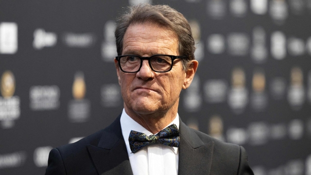Former Italian coach Fabio Capello arrives for the Globe Soccer Awards ceremony in Dubai on December 27, 2024. (Photo by FADEL SENNA / AFP)