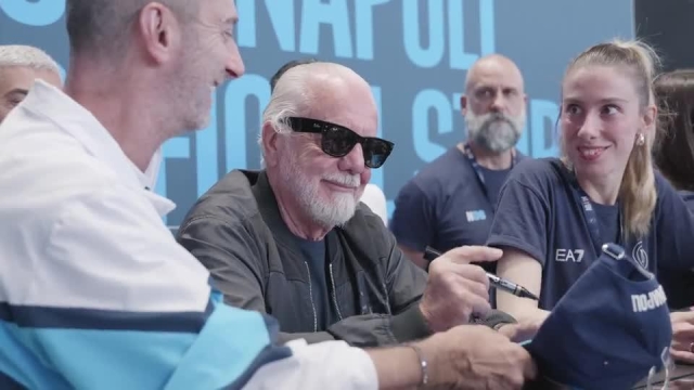 The president at the training camp