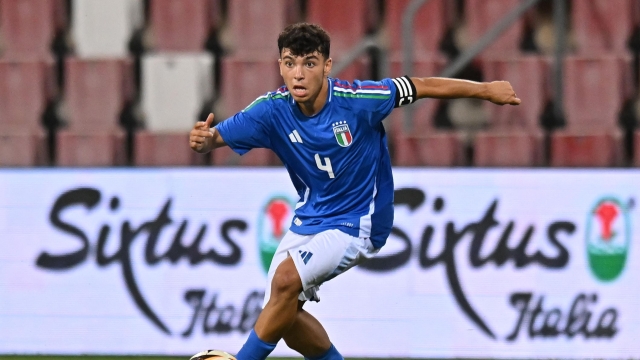 TRIESTE, ITALY - SEPTEMBER 09: Vincenzo Prisco of Italy U17 during the International Friendly match between Italy U17 and Spain U17 at Stadio Nereo Rocco on September 09, 2024 in Trieste, Italy. (Photo by Alessandro Sabattini/Getty Images)
