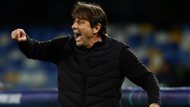Napoliâs head coach Antonio Conte during the UEFA Champions League football match between Napoli vs Chelsea - Champions League 2025/2026 - Diego Armando Maradona stadium January 28, 2026 Naples, Italy sport soccer (Photo by Alessandro Garofalo/LaPresse)