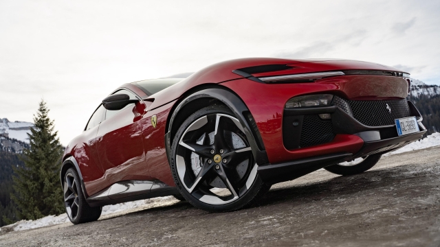 Ferrari purosangue press test pinzolo