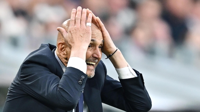 Juventus' coach Luciano Spalletti during the italian Serie A soccer match Juventus FC vs Hellas Verona FC at the Allianz Stadium in Turin, Italy, 3 May 2026 ANSA/ALESSANDRO DI MARCO