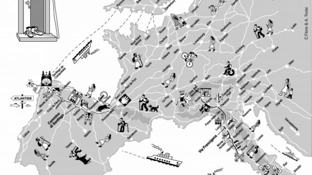  La mappa dei principali cammini europei (di C.Flore & A. Troisi)