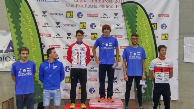 Valerio Patané (Cus Pro Patria Milano) sul gradino più alto del podio