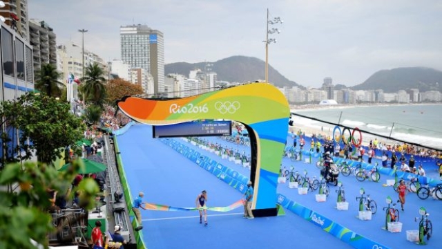 Gwen Jorgensen sul traguardo di Rio 2016 (Schmidt)