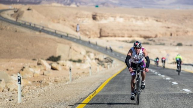 Il percorso ciclistico di Isramen risulta piuttosto impegnativo (foto Nir Amos)