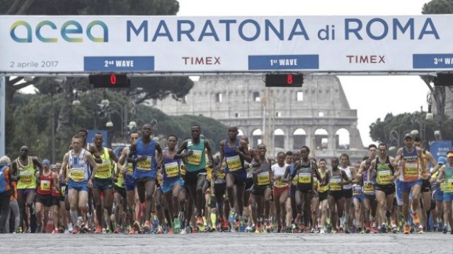  Il via alla Maratona di Roma