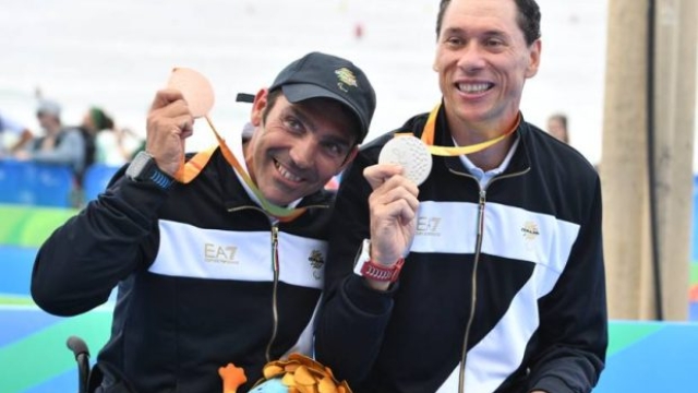 Giovanni Achenza e Michele Ferrarin, medagliati a Rio 2016 (Tamburri)