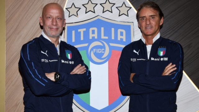 Vialli e Mancini a Coverciano nel 2019. Gianluca portava ancora i segni della lotta contro il cancro