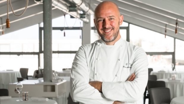 Daniele Usai, chef-patron de Il Tino a Fiumicino, stellato Michelin