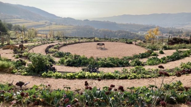 Il grande orto biologico e 'circolare' di La Cru a Romagnano, nei pressi di Verona