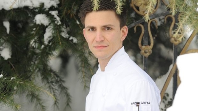 Paolo Griffa, cuoco dello stellato Petit Royal a Courmayeur.