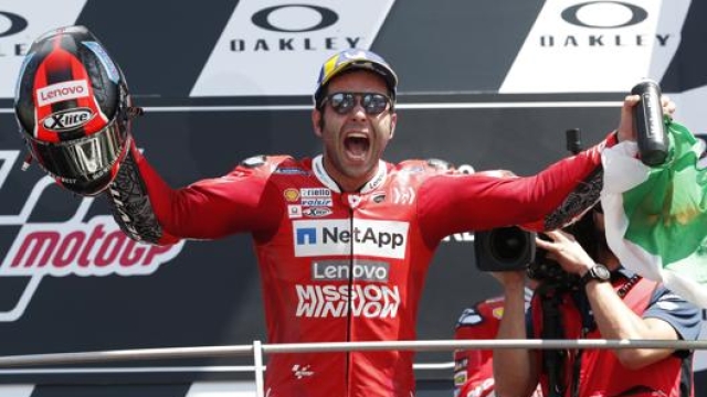 Danilo Petrucci, 28 anni, prima vittoria della carriera in MotoGP. Ap