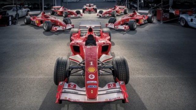 Le Ferrari F1 guidate da Michael Schumacher
