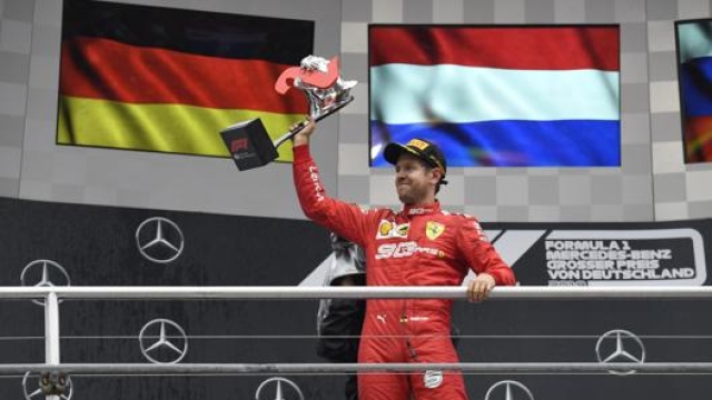 Sebastian Vettel secondo in Germania. Ansa