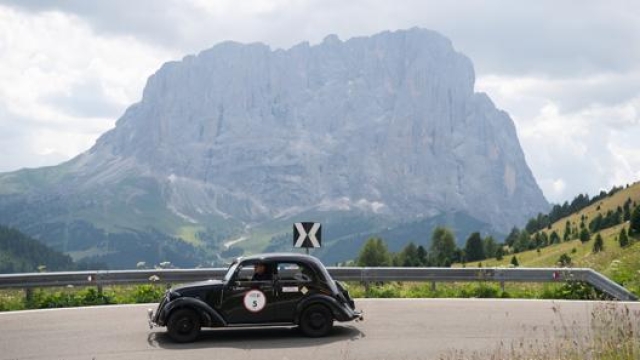 La Fiat 508 C di Moceri tra l’incanto delle Dolomiti