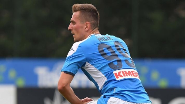 Arek Milik, attaccante polacco del Napoli. Getty