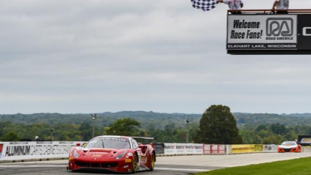 La Ferrari 488 GT3 di Vilander campione negli Usa