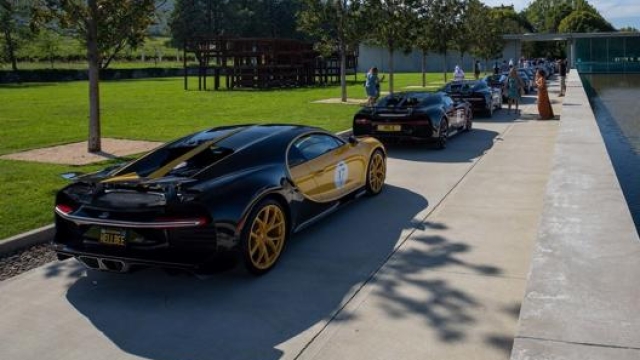 La fila delle Bugatti